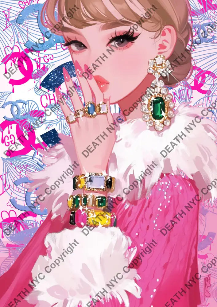 Auction ’AU132 ch girl ’ art print 45x32cm (Edition of 100) - Art Print