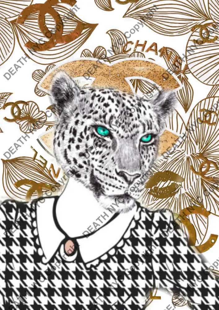 Auction ’AU213 leop ’ art print 45x32cm (Edition of 100) - Art Print