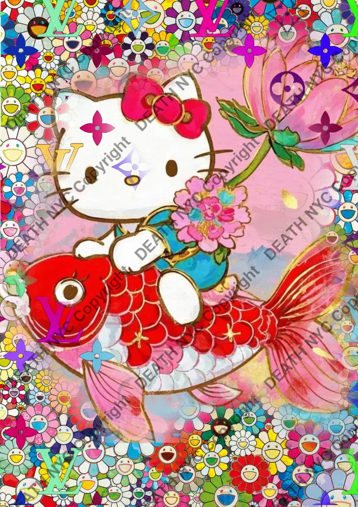 Auction ’AUC219’’ art print 45x32cm (Edition of 100) kitty Art Print