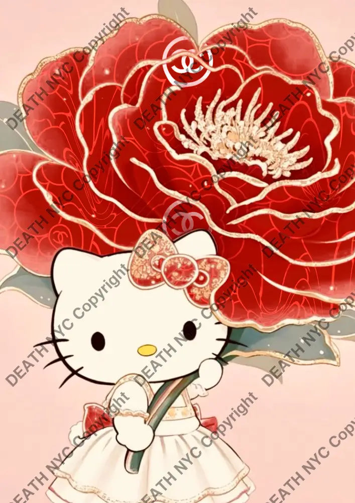 Auction ’AUC221 kitty ’ art print 45x32cm (Edition of 100) - Art Print