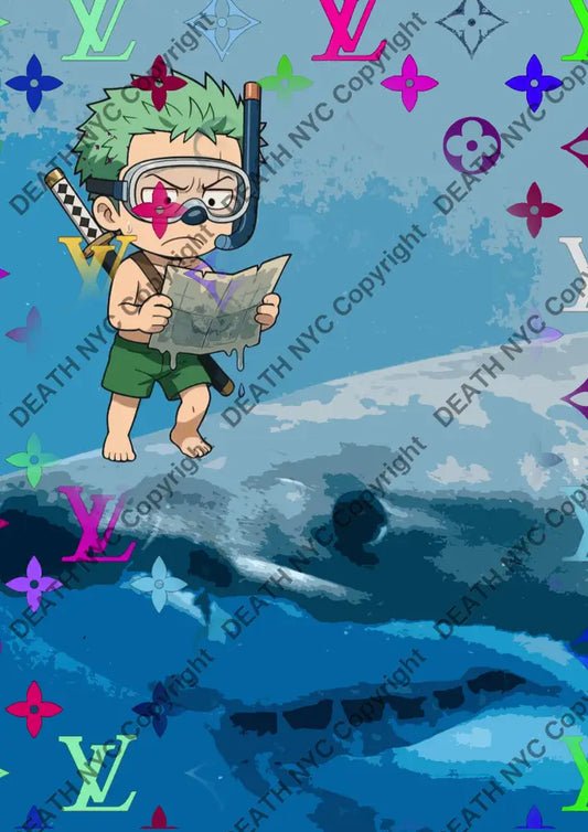 Auction ’AUC249 shark’ 45x32cm (Edition of 100) Art Print
