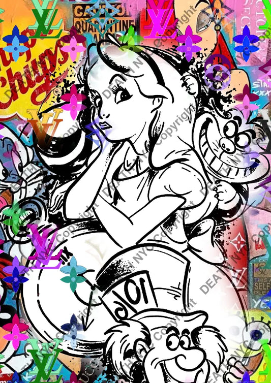 Auction ’AUC321 alice’ 45x32cm (Edition of 100) Art Print