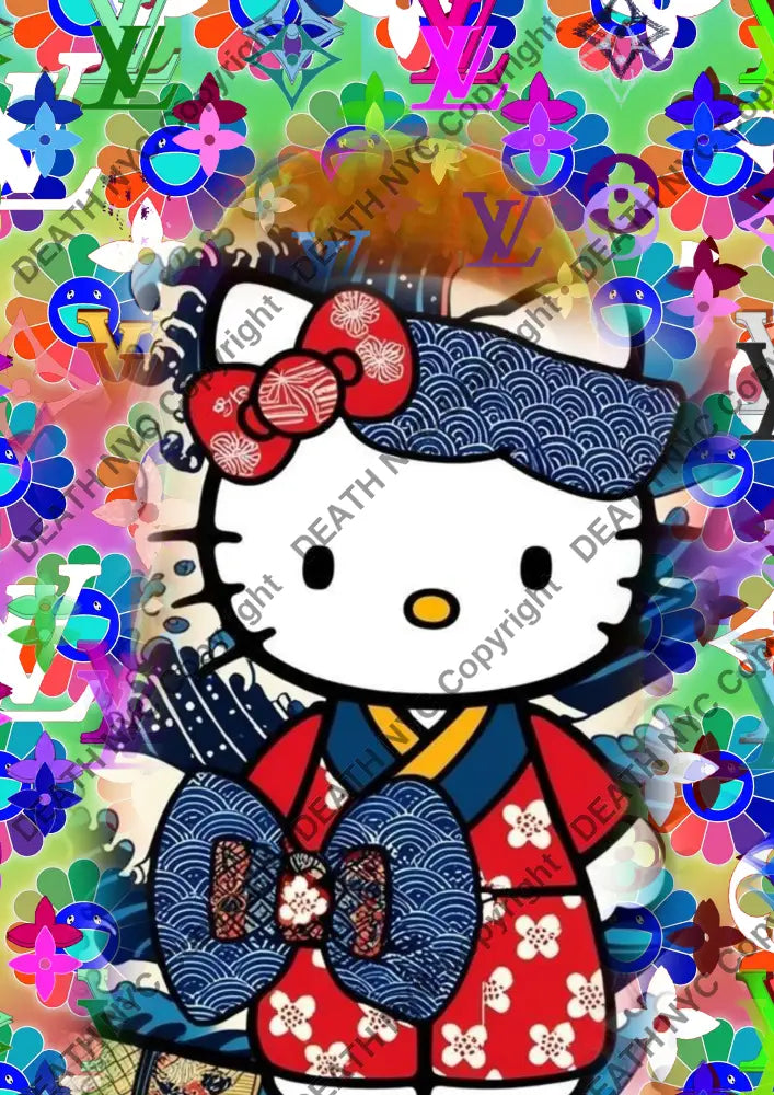 Auction ’AUC352 kitty ’ art print 45x32cm (Edition of 100) Art Print