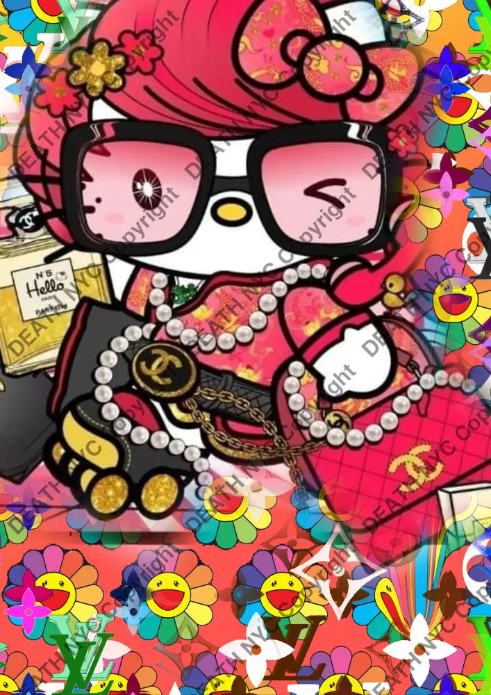 Auction ’AUC378 kitty ’ art print 45x32cm (Edition of 100) Art Print