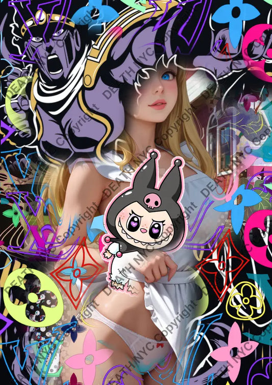 Auction ’AUC414 l b b girl’ 45x32cm (Edition of 100) Art Print