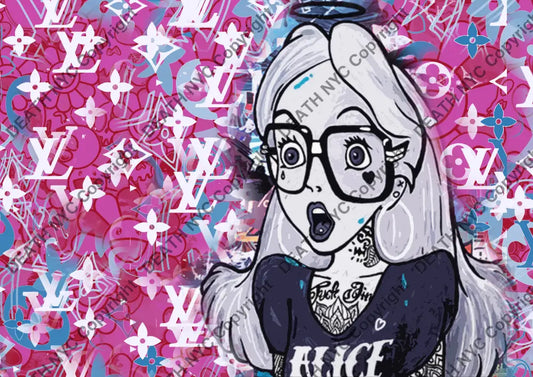 Auction ’AUC434 alice’ 45x32cm (Edition of 100) Art Print