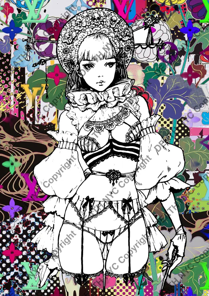 Auction ’AUC445 girl’ 45x32cm (Edition of 100) Art Print