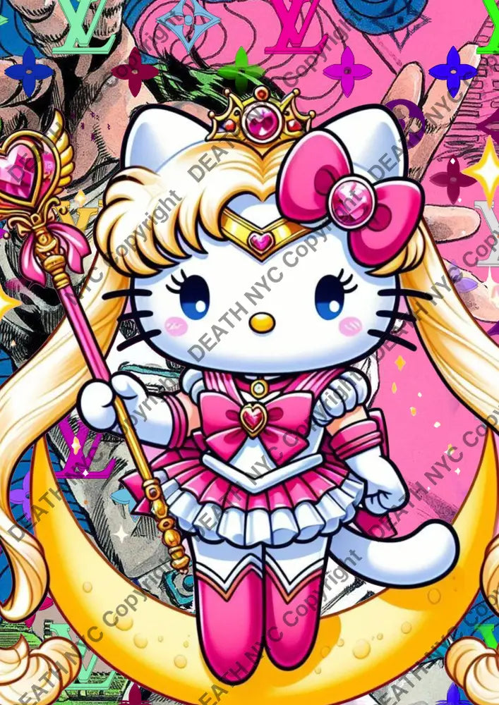 Auction ’AUC451 kitty ’ art print 45x32cm (Edition of 100) Art Print