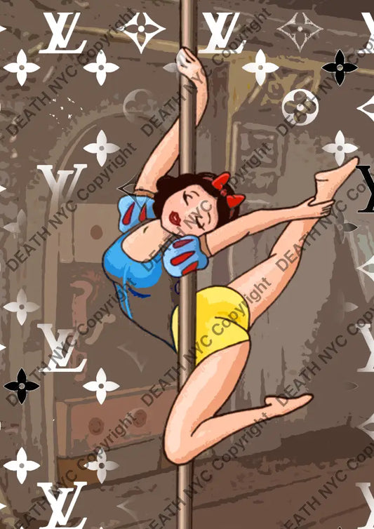 Auction ’AUC607 snow ’ art print 45x32cm (Edition of 100) Art Print