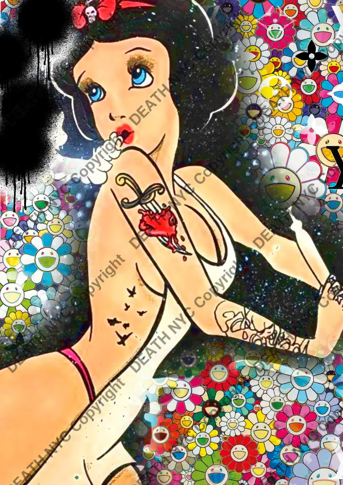 Auction ’AUC626 snow ’ art print 45x32cm (Edition of 100) Art Print