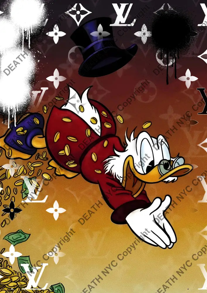 Auction ’AUC777 duck’ 45x32cm (Edition of 100) Art Print