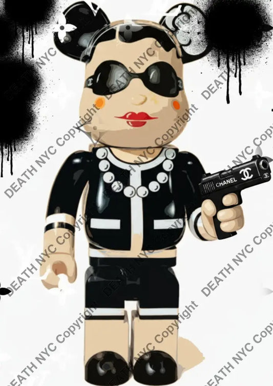 Auction ’AUC879 bear’ art print 45x32cm (Edition of 100) Art Print