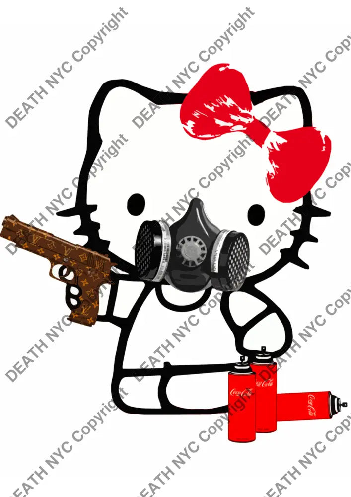 Auction ’AUC914 kitty’ art print 45x32cm (Edition of 100) - Art Print