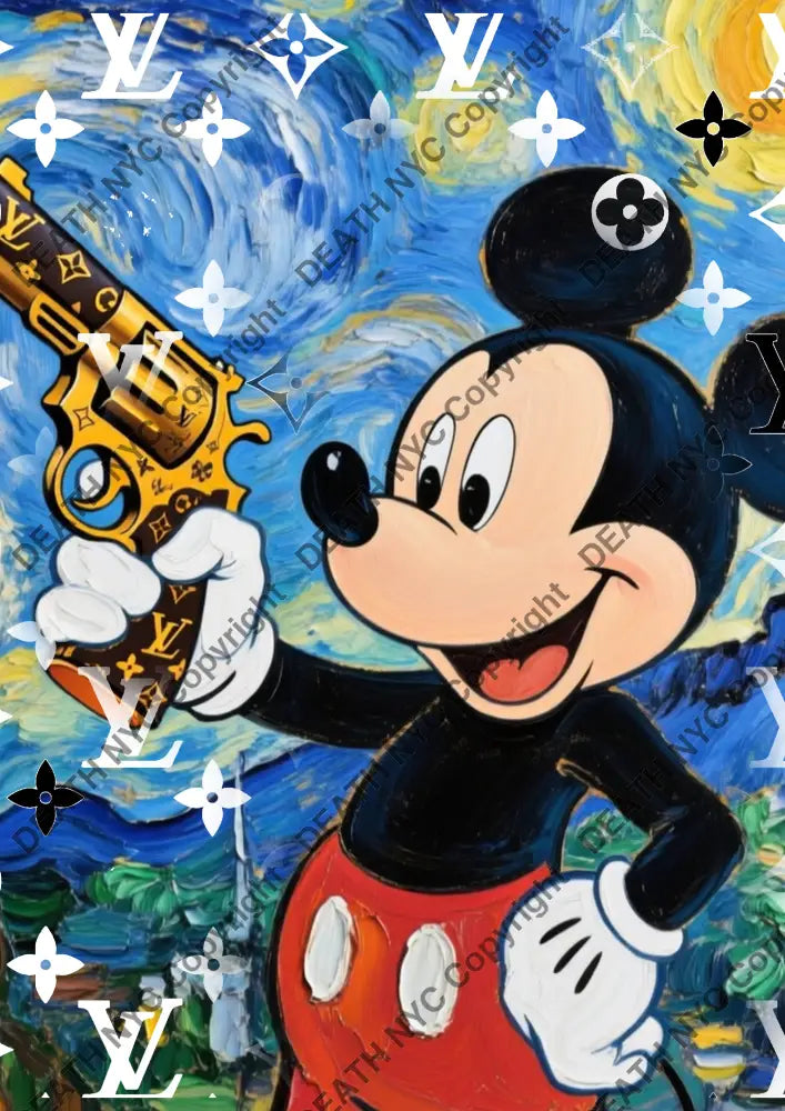 Auction ’AUC932 mouse’ art print 45x32cm (Edition of 100) Art Print