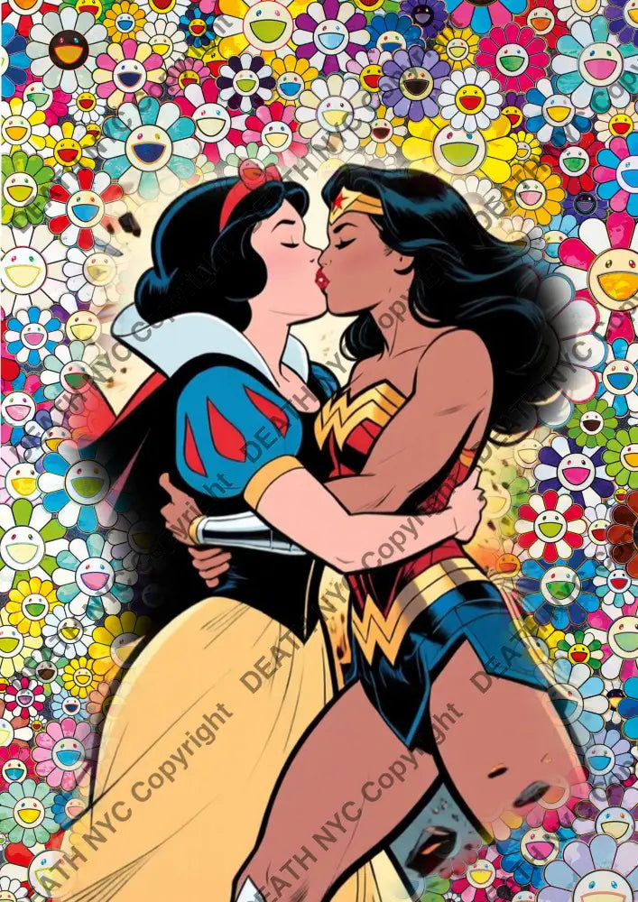 Auction ’AUC997 kiss’ art print 45x32cm (Edition of 100) - Art Print