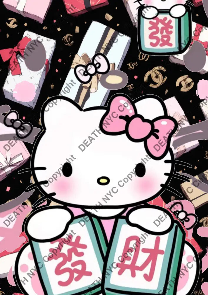 Auction ’AW47 kitty’ art print 45x32cm (Edition of 100)* Art Print
