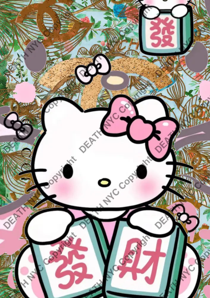 Auction ’AW48 kitty’ 45x32cm (Edition of 100) Art Print