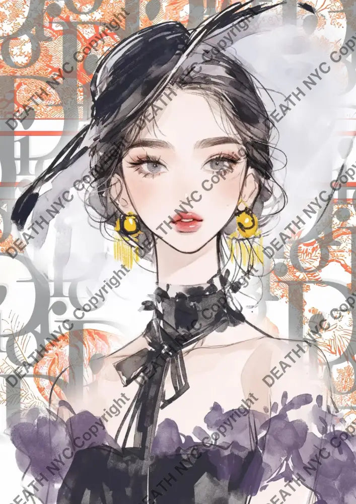 Auction ’AY22 ch girl’ art print 45x32cm (Edition of 100) Art Print
