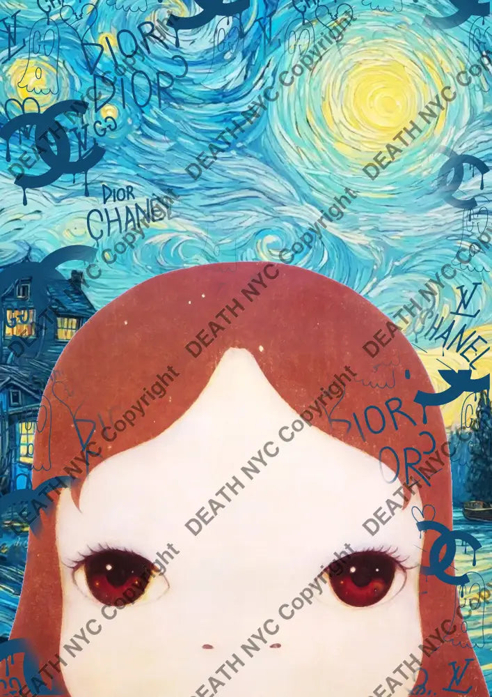 Auction ’AZ319 girl’ art print 45x32cm (Edition of 100) Art Print