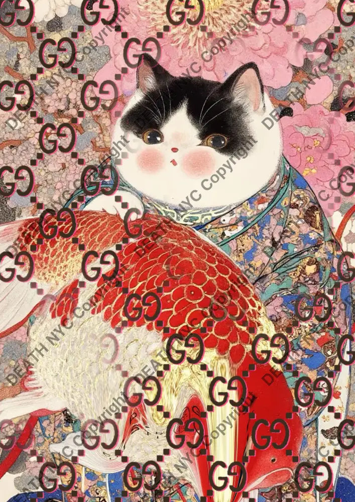 Auction ’BA223 cat’ art print 45x32cm (Edition of 100) Art Print