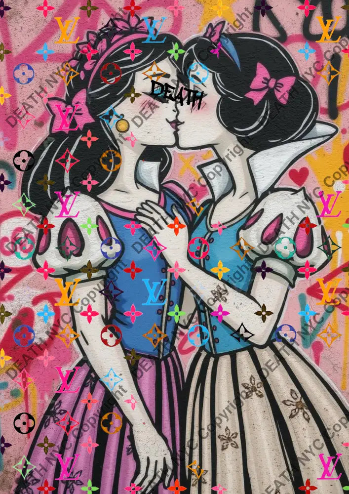 Auction ’BA4 kiss’ art print 45x32cm (Edition of 100) - Art Print