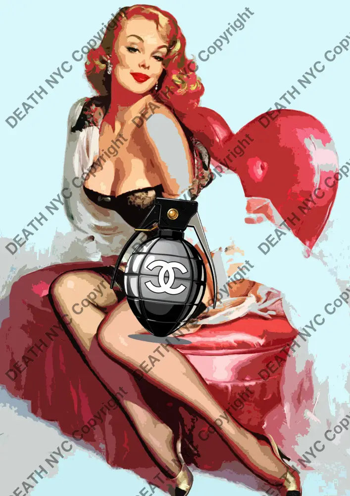 Auction ’BA451 girl’ 45x32cm (Edition of 100) Art Print