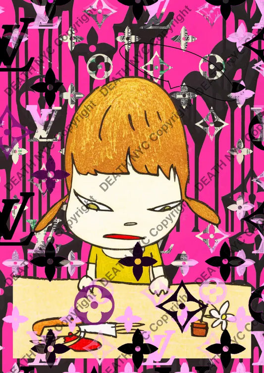 Auction ’BA864 girl ’ art print 45x32cm (Edition of 100) Art Print