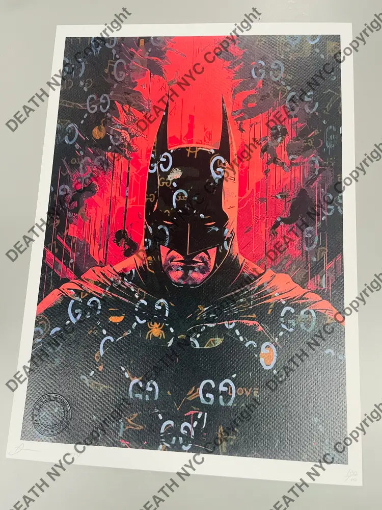 Auction ’Bat red’ 45x32cm (Edition of 100) (2024) Art Print