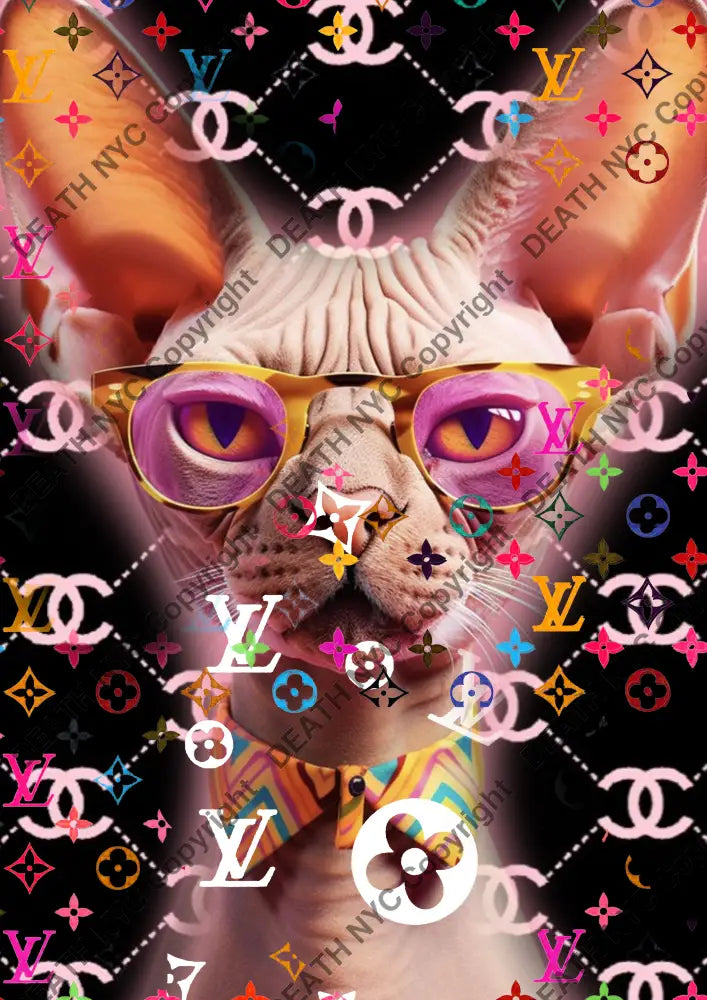 Auction ’BC193 cat ’ art print 45x32cm (Edition of 100) Art Print