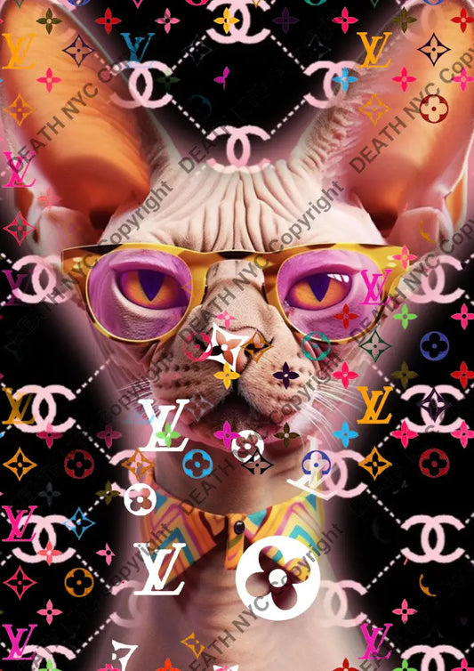 Auction ’BC193 cat ’ art print 45x32cm (Edition of 100) - Art Print