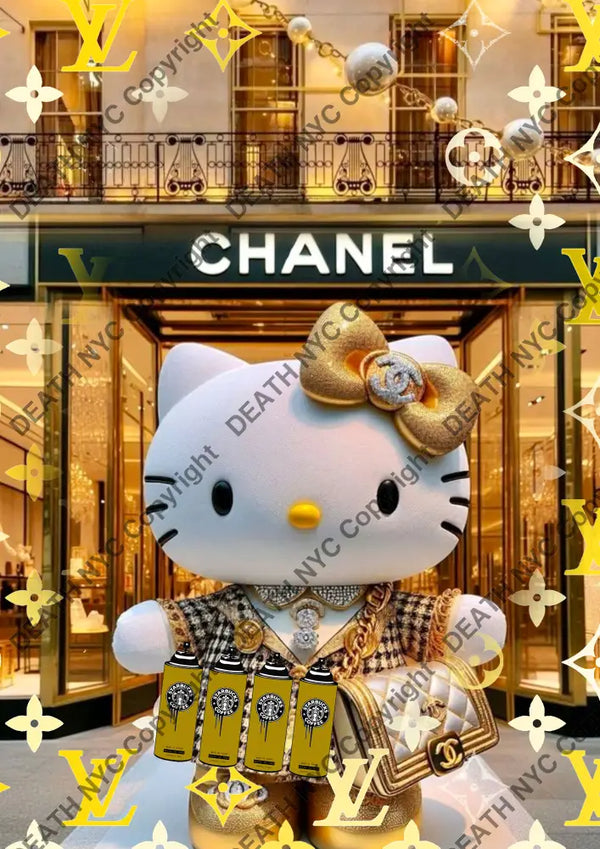 Auction ’BC32 kitty.’ art print 45x32cm (Edition of 100) - Art Print
