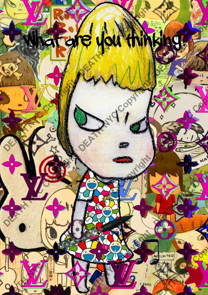 Auction ’BC584 girl’ art print 45x32cm (Edition of 100) Art Print