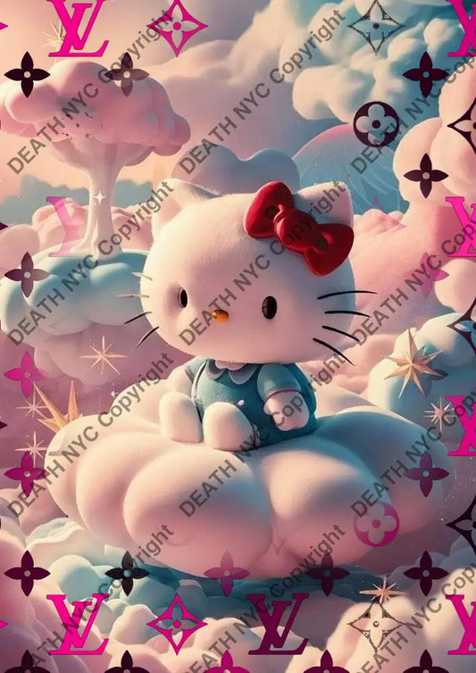 Auction ’BC629 kitty’ 45x32cm (Edition of 100) Art Print