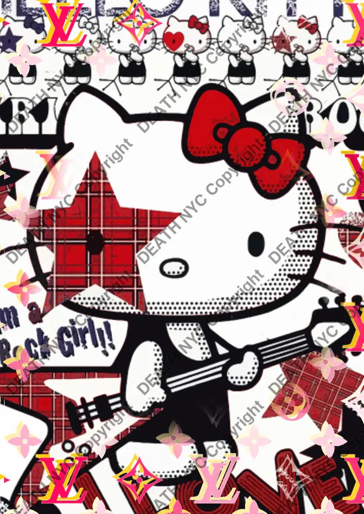 Auction ’BC833 kitty ’ art print 45x32cm (Edition of 100) Art Print