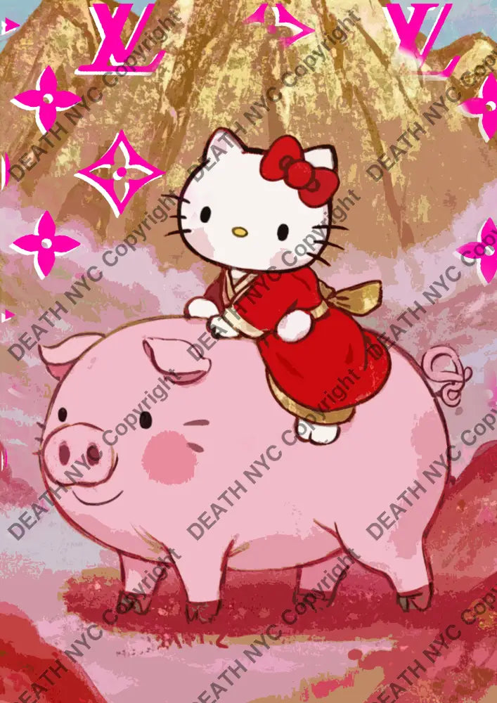 Auction ’BF350 kitty’ art print 45x32cm (Edition of 100) Art Print
