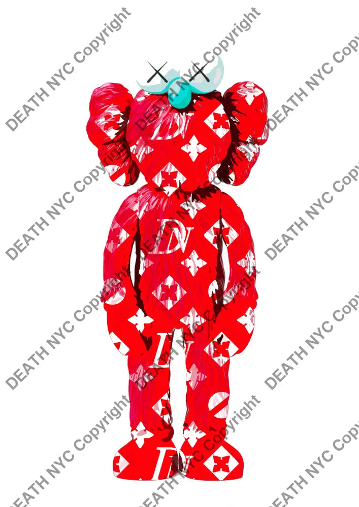 Auction ’bff dn red’ art print 45x32cm (Edition of 100) Art Print