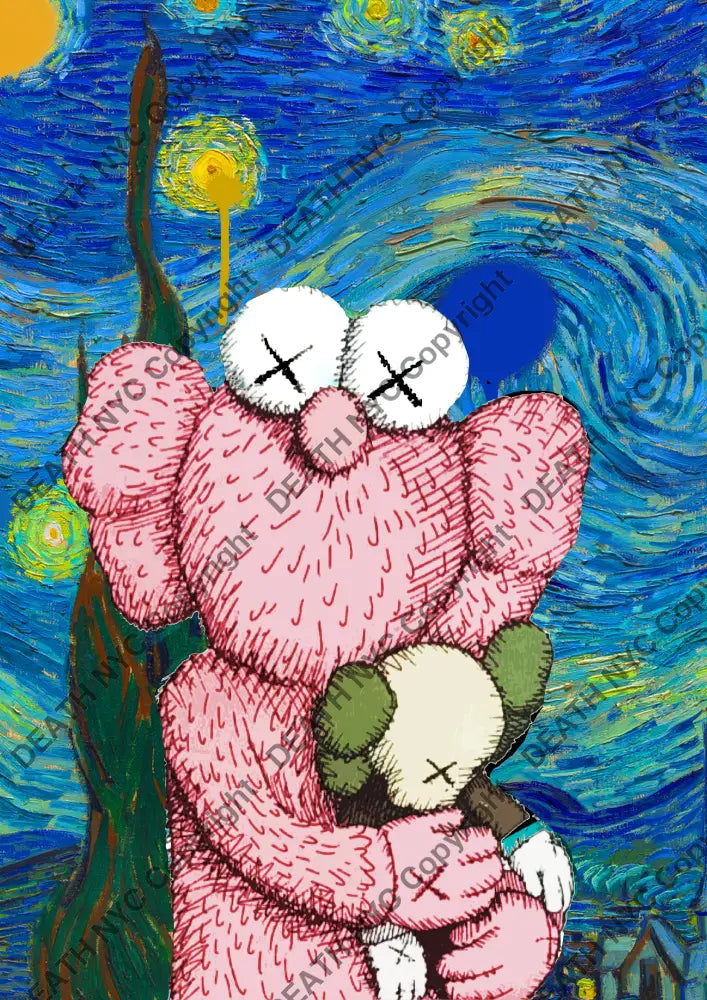 Auction ’bff starry’ art print 45x32cm (Edition of 100) Art Print