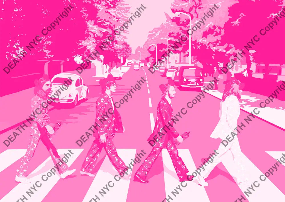 Auction ’btles pink ’ art print 45x32cm (Edition of 100) - Art Print