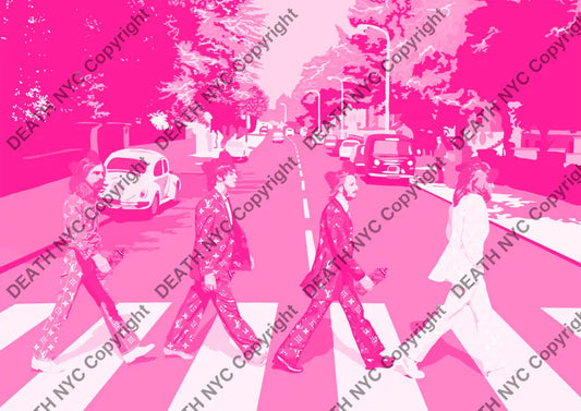 Auction ’btles pink ’ art print 45x32cm (Edition of 100) - Art Print