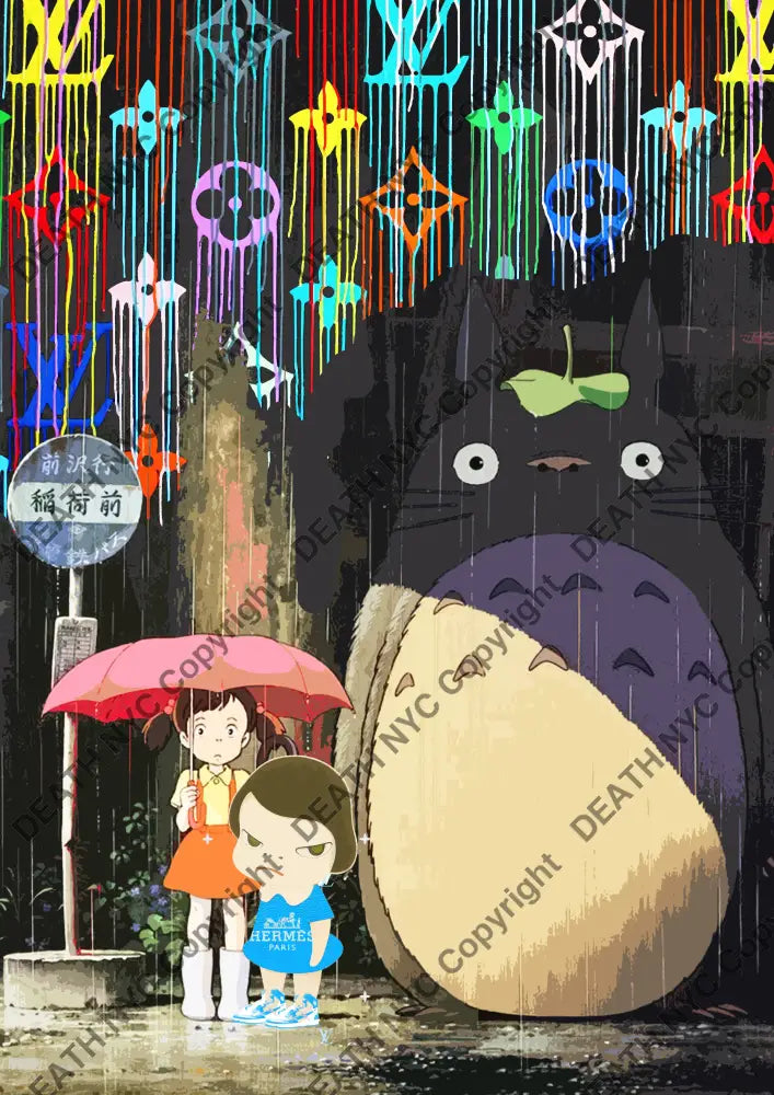 Auction ’bus stop rain N toto ’ art print 45x32cm (Edition of 100) - Art Print