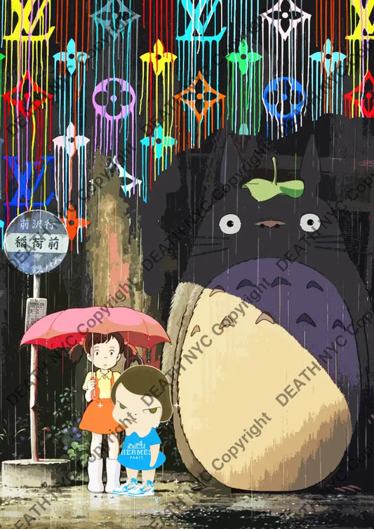 Auction ’bus stop rain N toto ’ art print 45x32cm (Edition of 100) - Art Print
