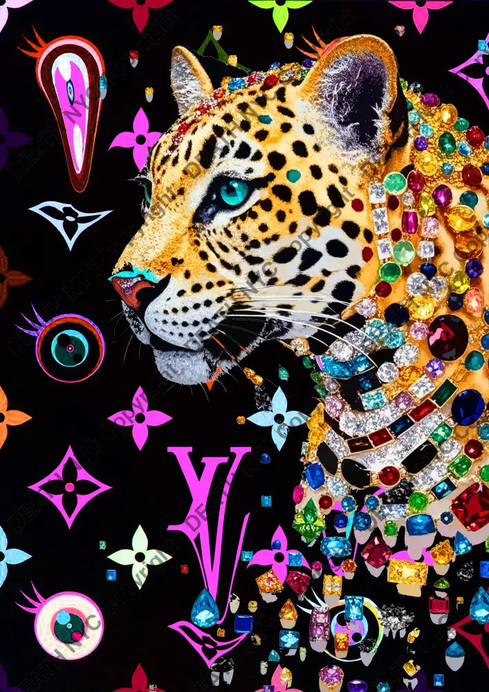 Auction ’CA103 leop ’ art print 45x32cm (Edition of 100) Art Print