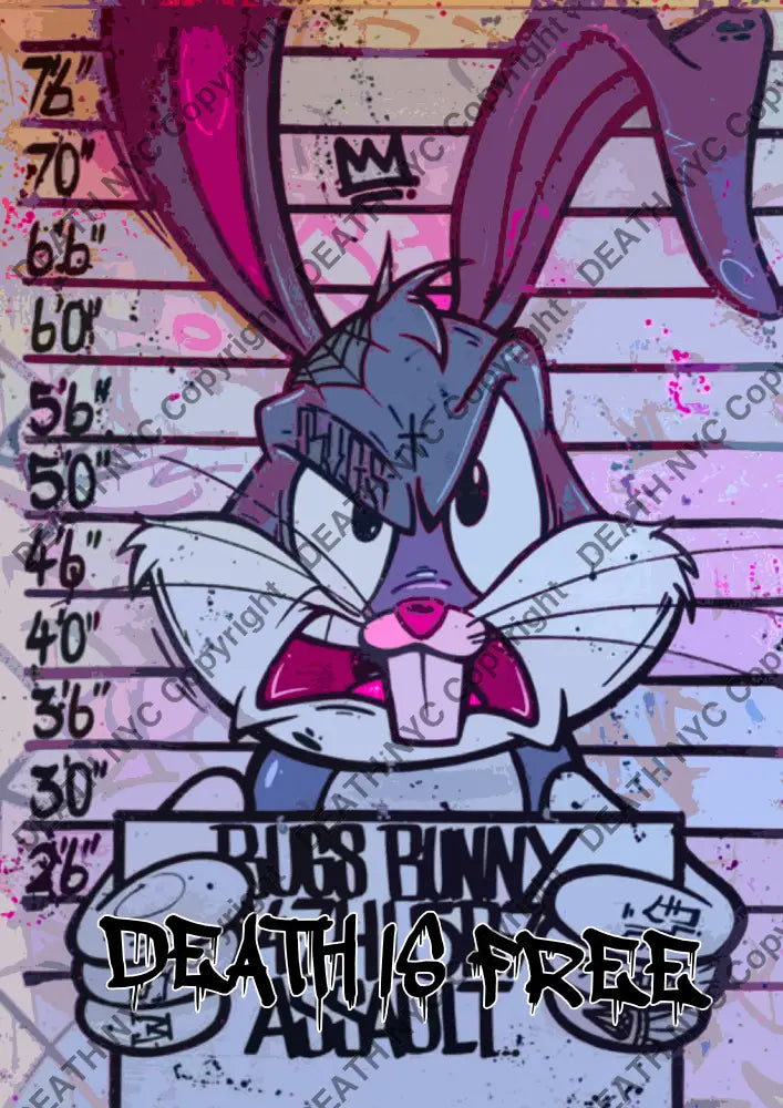 Auction ’CA161 bunny’ art print 45x32cm (Edition of 100) Art Print