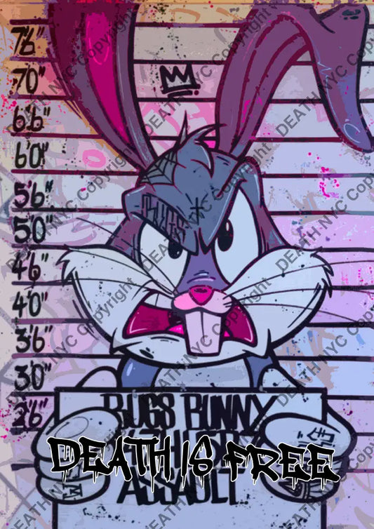 Auction ’CA161 bunny’ art print 45x32cm (Edition of 100) Art Print