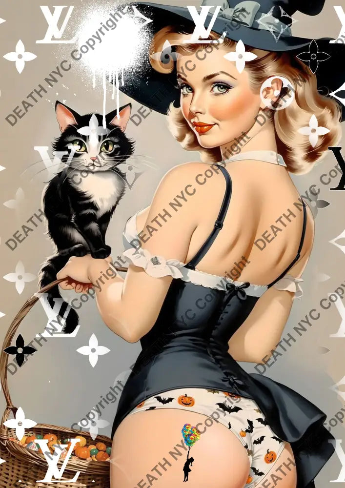 Auction ’CA26 cat’ art print 45x32cm (Edition of 100) - Art Print