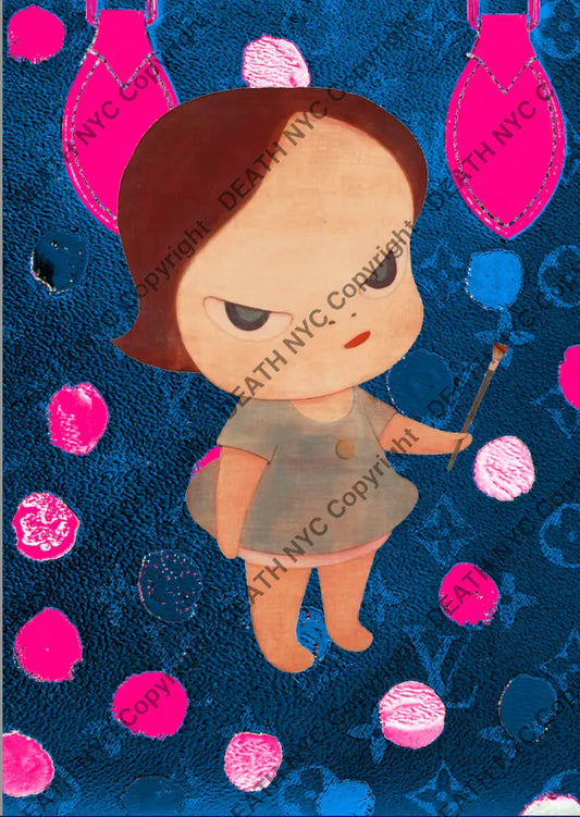 Auction ’CA394 girl’ art print 45x32cm (Edition of 100) Art Print