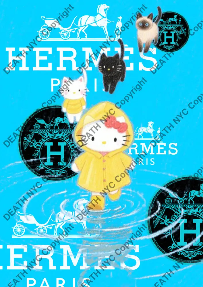 Auction ’CA397 kitty’ art print 45x32cm (Edition of 100) Art Print