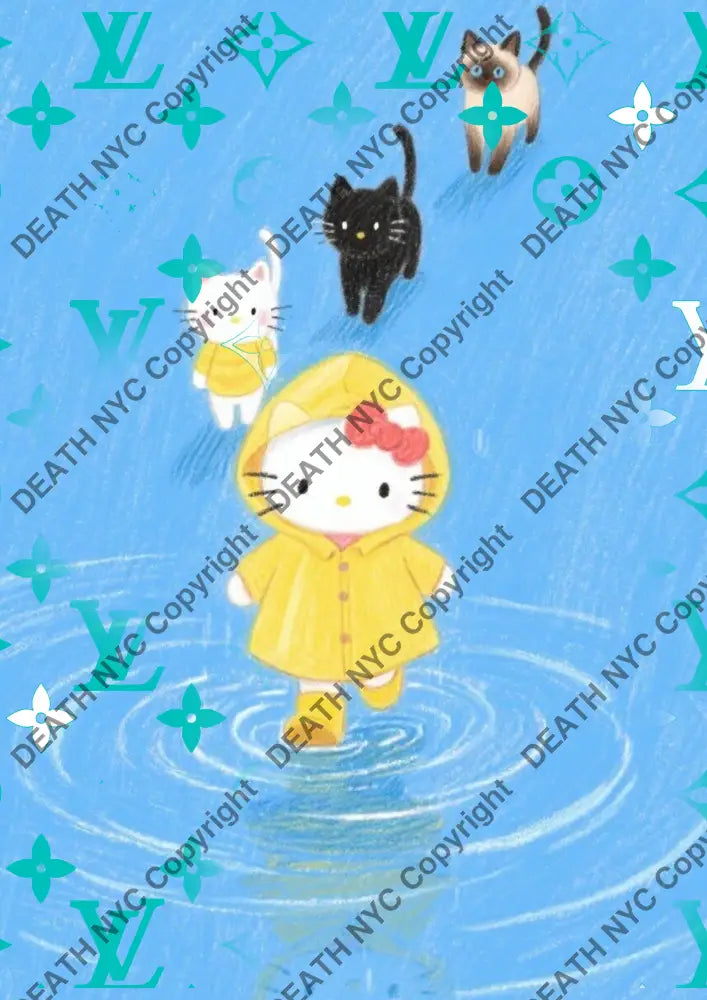 Auction ’CA41 kitty’ art print 45x32cm (Edition of 100) - Art Print