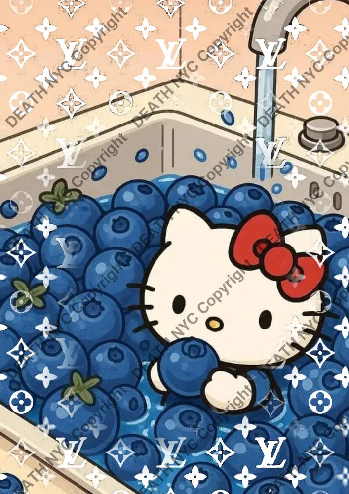 Auction ’CA52 kitty’ art print 45x32cm (Edition of 100) - Art Print