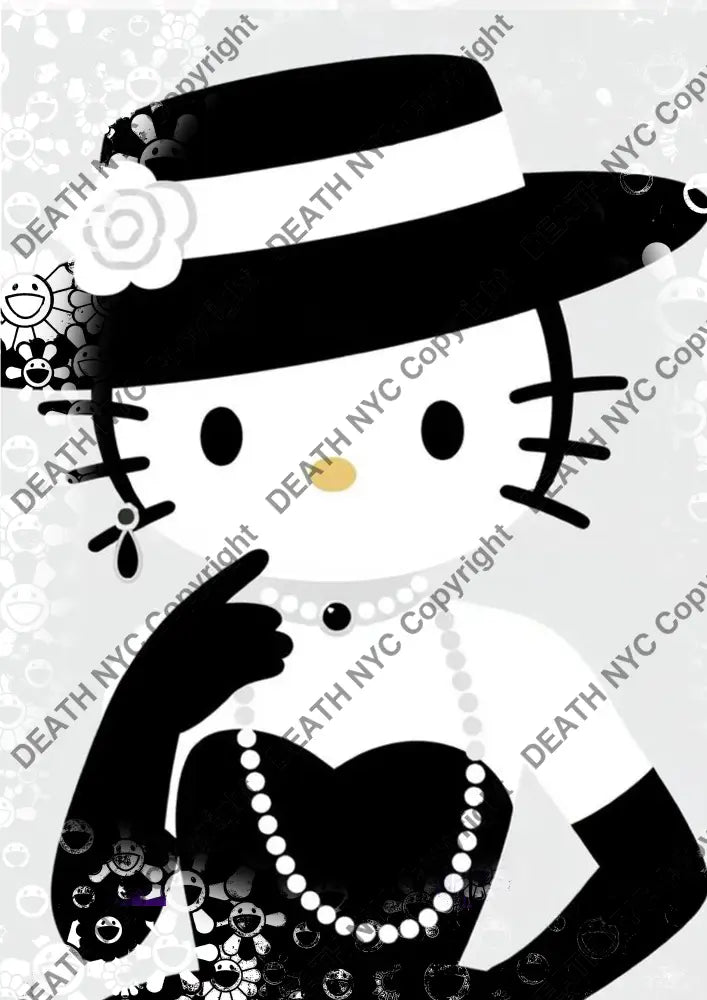 Auction ’CA526 kitty’ art print 45x32cm (Edition of 100) Art Print